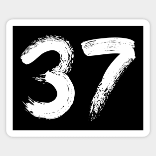 Number 37 Sticker